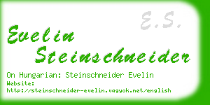 evelin steinschneider business card